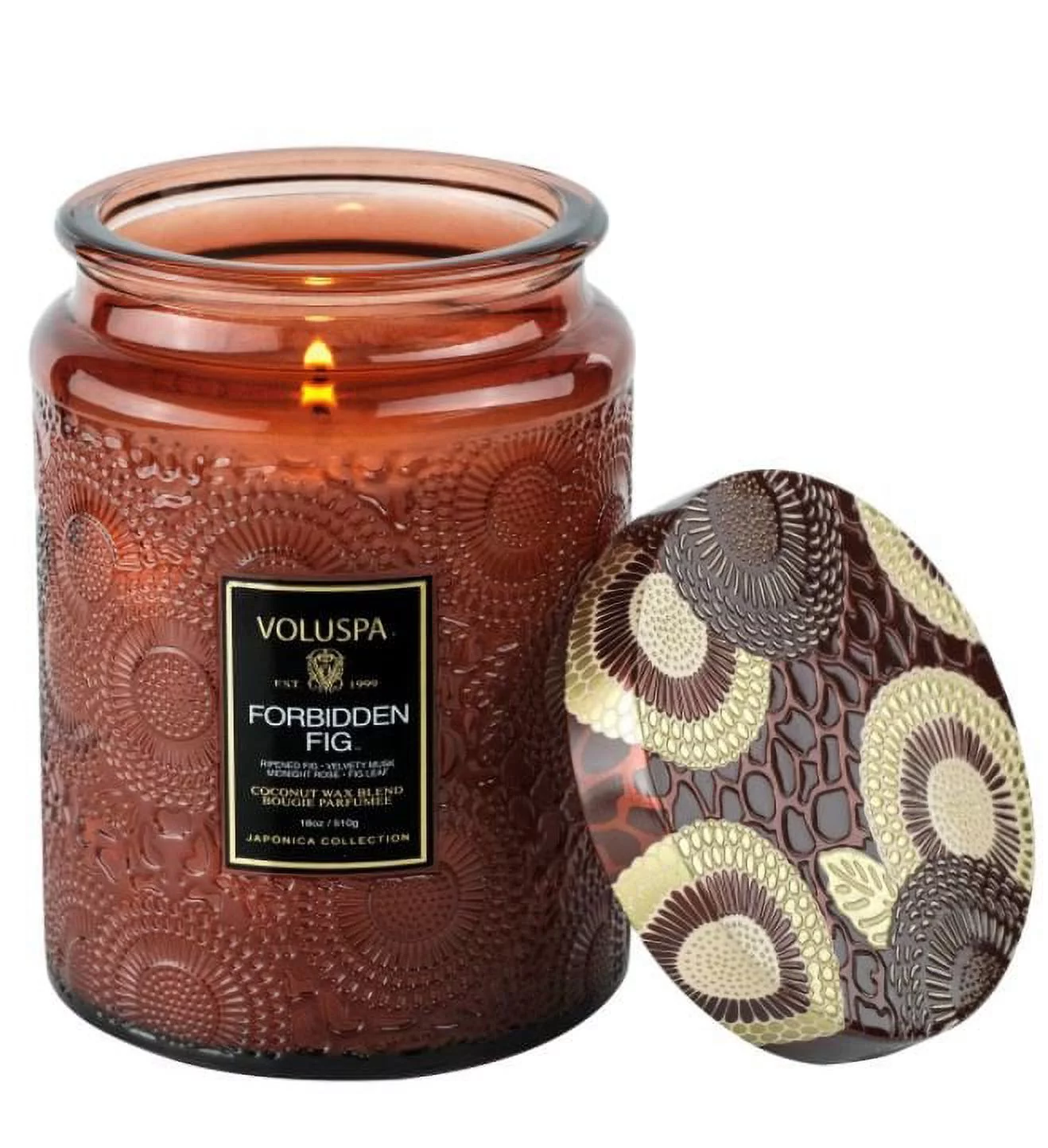 Voluspa Forbidden Fig Large Jar Candle 18 oz.