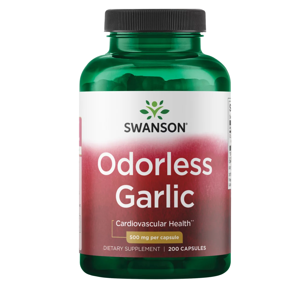 Swanson Odor-Controlled Garlic 500 mg 200 Capsules