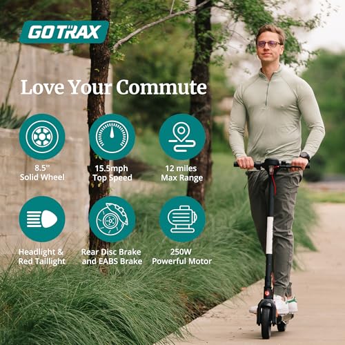 Gotrax APEX Series Electric Scooter for Adult, 12/18 Miles Max Range, 15.5/18 Mph Top Speed, 250W/350W Motor, All Aluminum Body, Large Digital Display Foldable Commuting Escooter, UL-2272 Certified