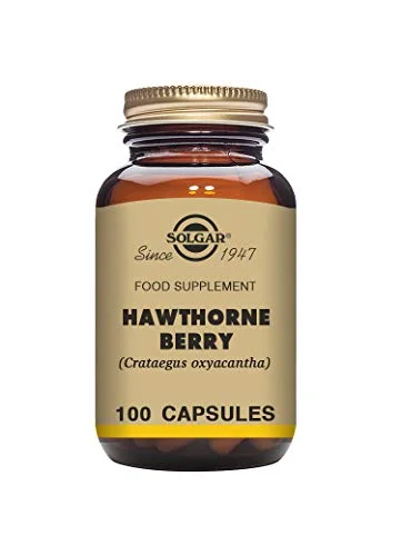 Solgar Full Potency Hawthorne Berry Vegetable Capsules, 100 Count