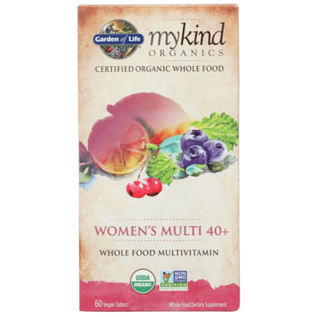 MyKind Organics, Women's Multi 40+, 60 Vegan Tablets, Garden of Life