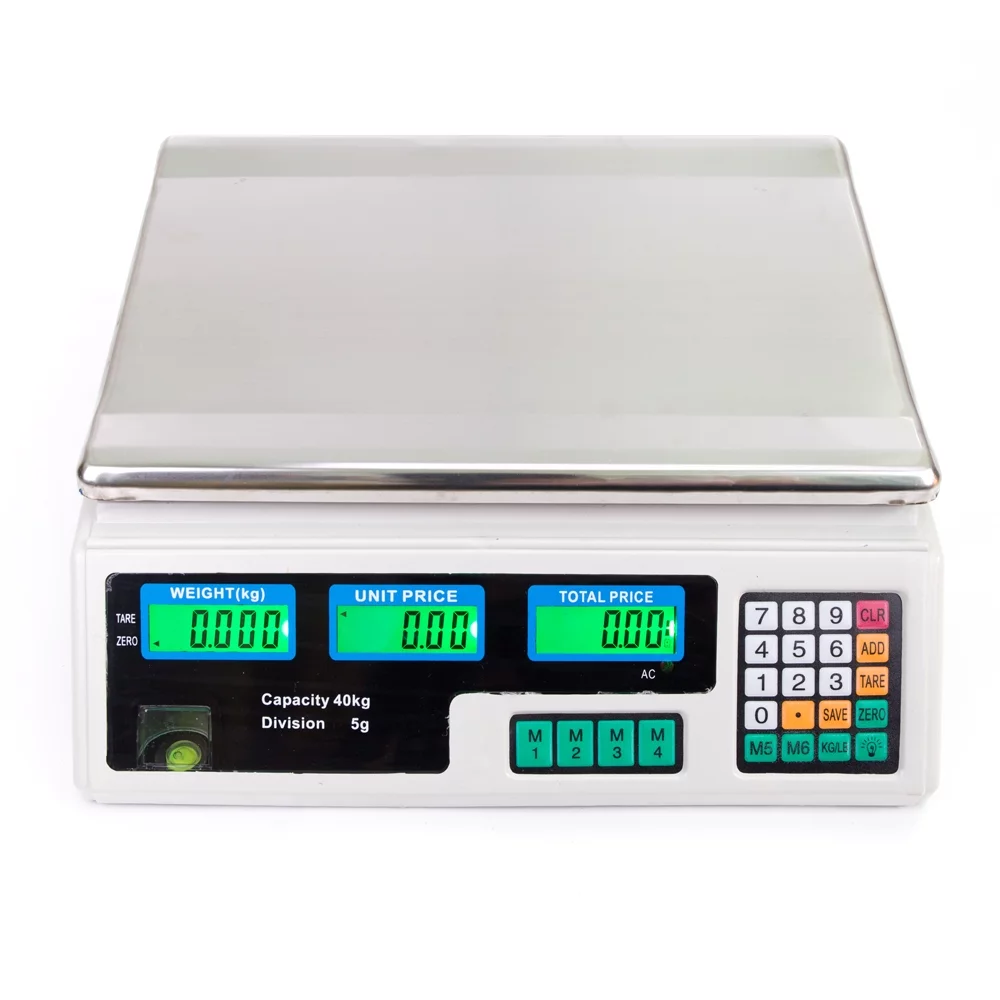 GoDecor 88LB Computing Price Scale Deli Meat Food Fruit  Retail Digital Scale 8 Unit Prices