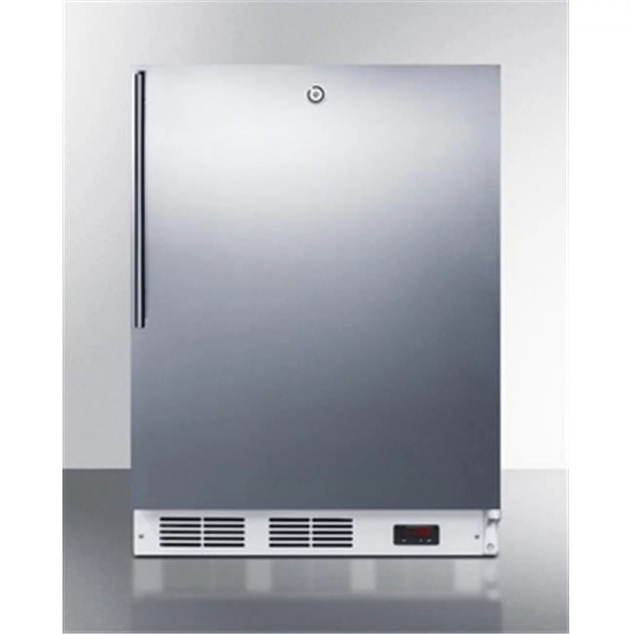 24 in. Wide Built-in ADA Height -25 deg C Manual Defrost All Freezer with Lock, Stainless Steel