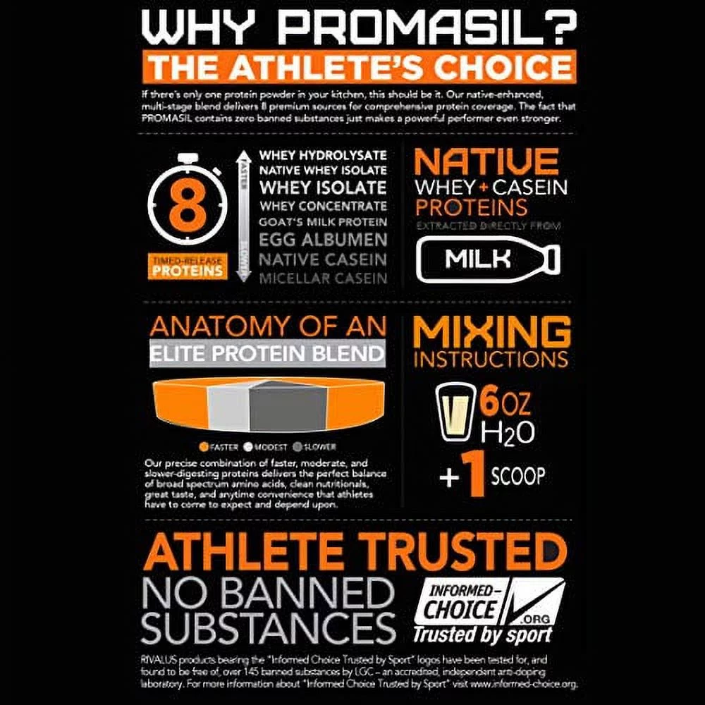 Rivalus Promasil - Soft Serve Vanilla, 2 Lb