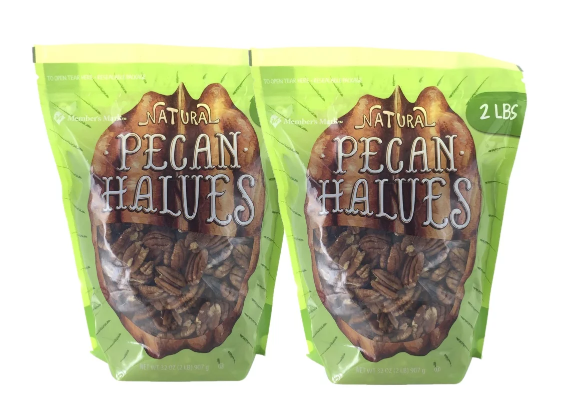 2 Pack | Member S  Mark Natural Pecan Halves (2 lbs.)