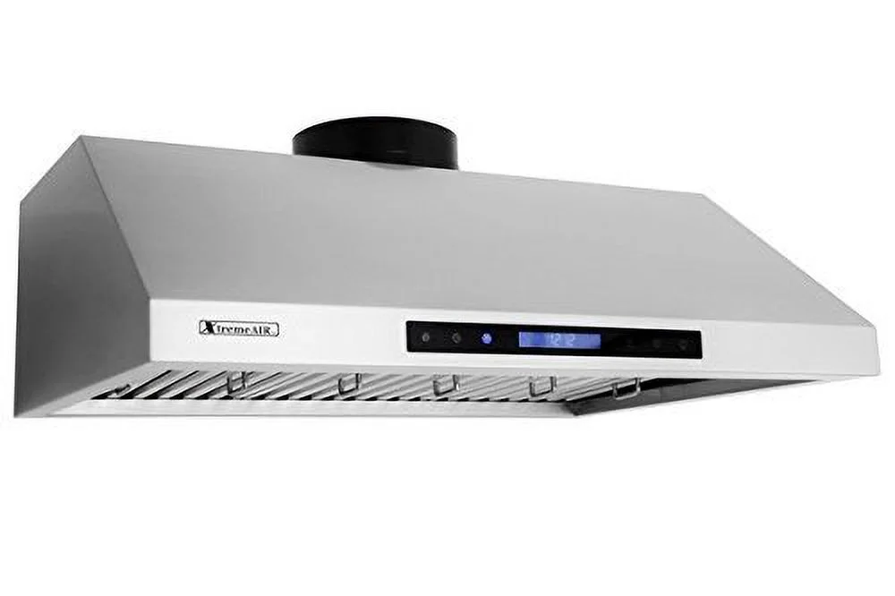 XtremeAir PX12-U30, 30'', 900 CFM, LED Lights, Baffle Filter W/ Grease Drain Tunnel, 1.0mm Non-Magnetic Stainless Steel, Under Cabinet Mount Range Hood