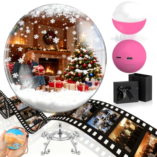 Memory Orb Christmas Ornament, 3D Memory Orb Video Crystal Ball, 2.7
