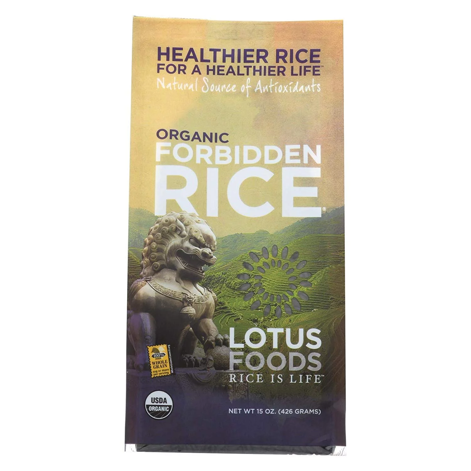 Lotus Foods Rice, Forbidden, 15-Ounce (Pack of 6)