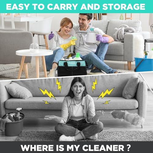 HAUSHOF Handheld Steam Cleaner, Steam Cleaner for Home with Tool Bag & Safety Lock, 11 pcs Accessories, Multi-purpose Natural Steam Cleaner for Cleaning Floor, Car, Upholstery, Grout and Grease