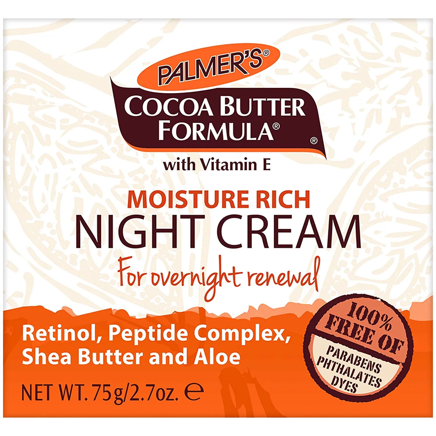 Palmer's Cocoa Butter Formula Moisture Rich Night Cream, 2.70 oz (Pack of 6)