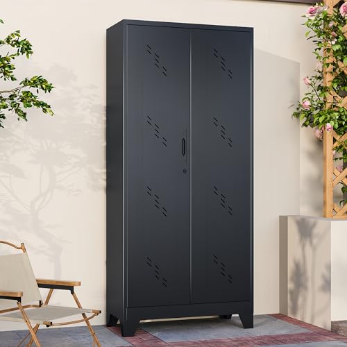 Metal Storage Cabinet with Lockable Doors, 75
