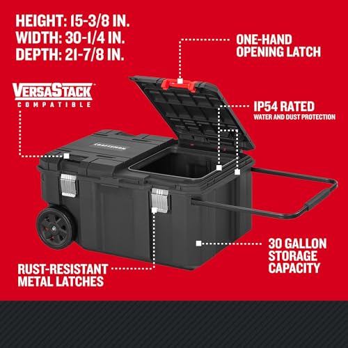 CRAFTSMAN VERSASTACK 30 Gallon Quick-Access Rolling Tool Chest (CMST17870)