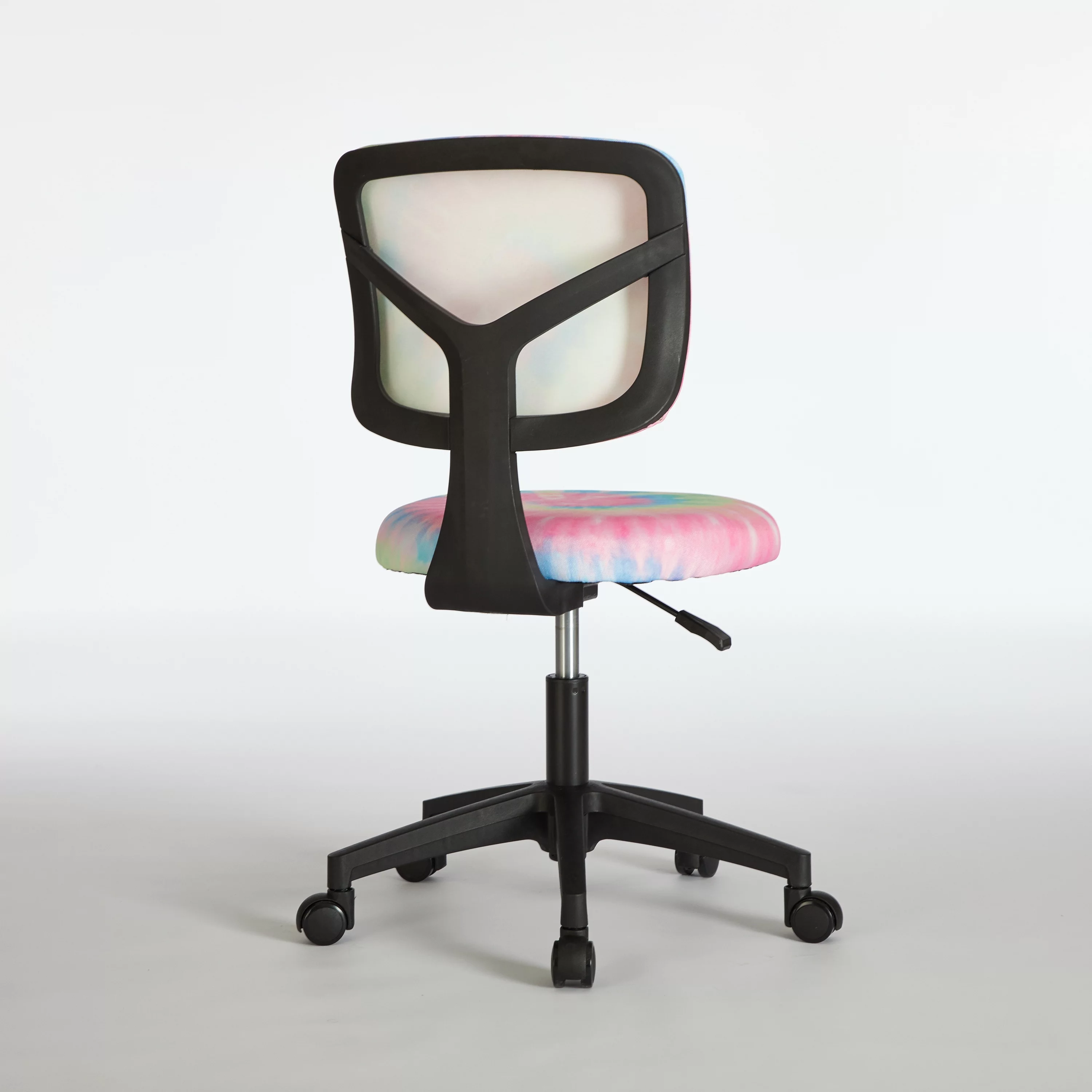 Justice Swivel Mesh Task Office Chair, Rainbow Tie Dye Pink