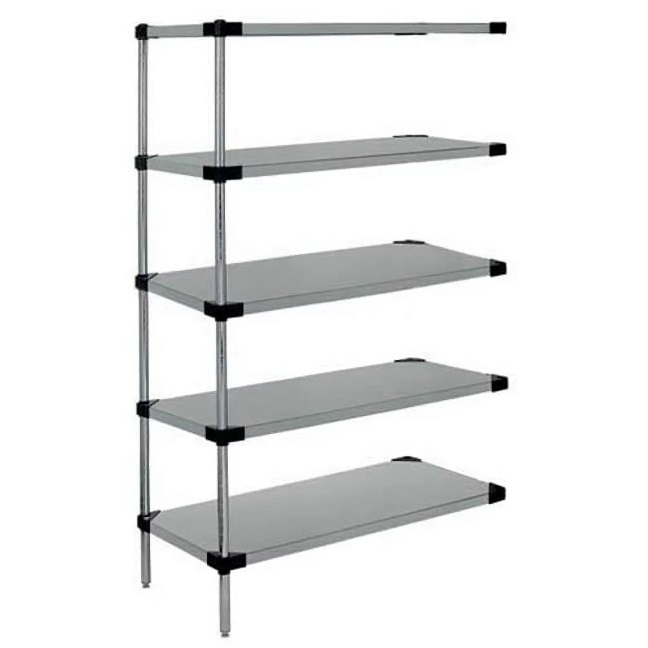 Quantum Storage WRSAD5-63-1442SS Stainless Steel 5 Solid Shelf Add-On Kit - 14 x 42 x 63 in.