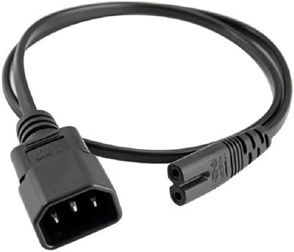 Standard Molded IEC 320 C14 to C7 Plug AC Power Plug Adapter Cable PDU UPS, Standard AC Power Cord,