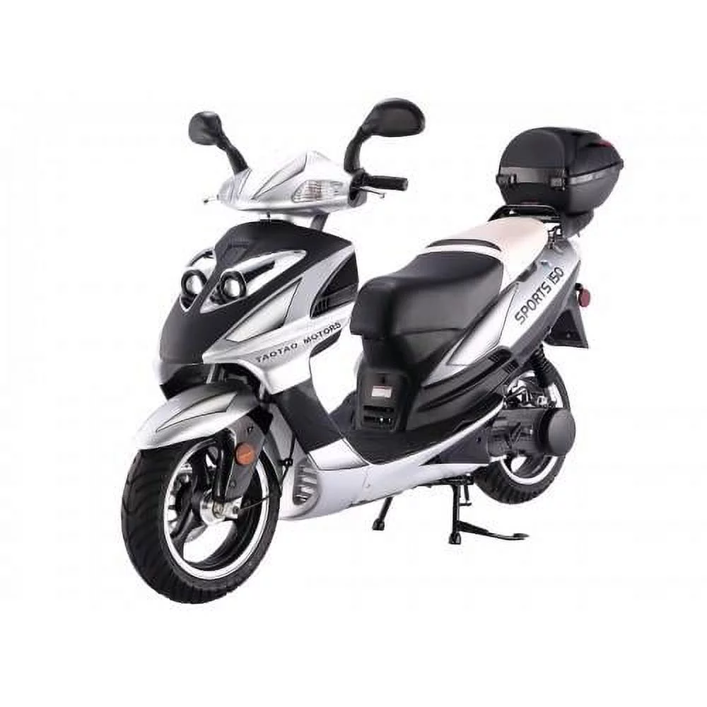 TaoTao Lancer 150cc Gas Fully Automatic Scooter with Matching Storage Trunk - Sporty Black