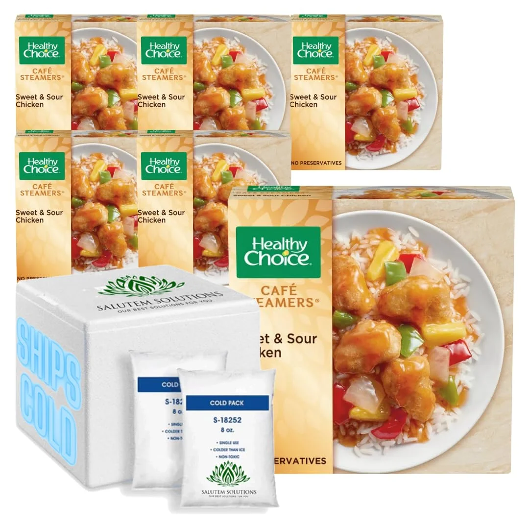 Healthy Choice Café Steamers Sweet & Sour Chicken Frozen Meal, 10 oz - Pack of 6