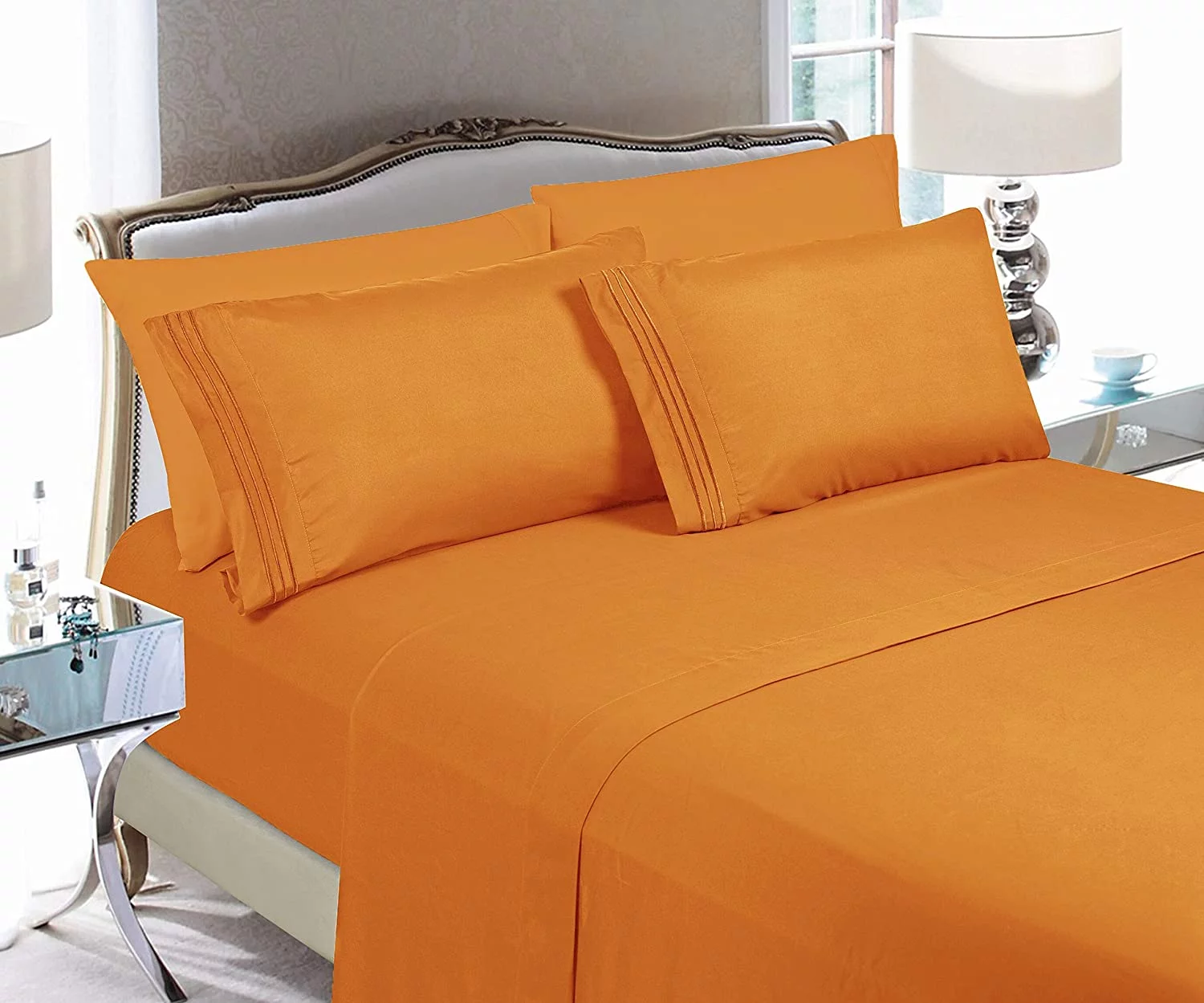 CLEARANCE Super Soft 1500 Series Sheet set, Full, Elite Orange