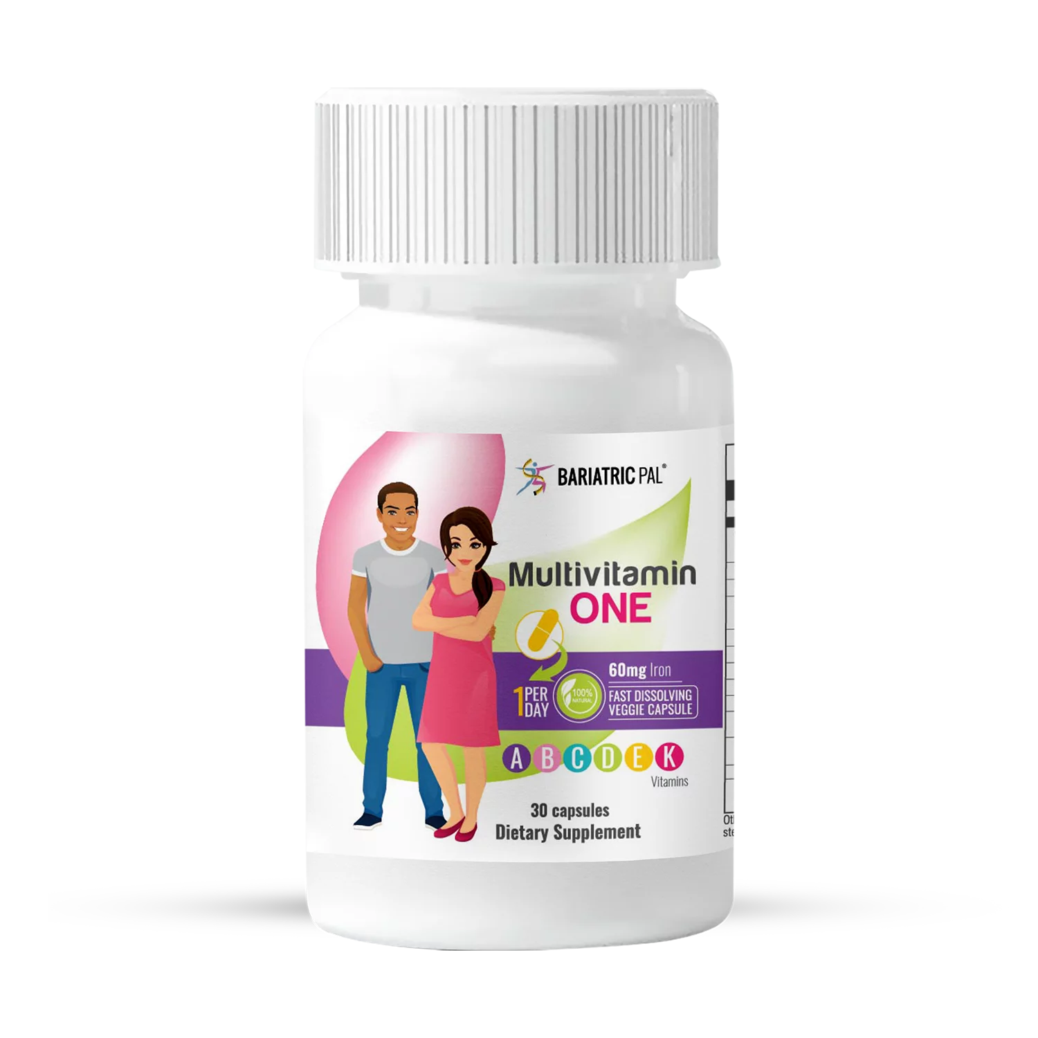 Duodenal Switch Vitamin Pack - Capsules Size: 1-Month Supply, BariatricPal Multivitamin ONE: Capsule with 60mg Iron, BariatricPal Calcium Citrate Soft Chews: Wild Grape