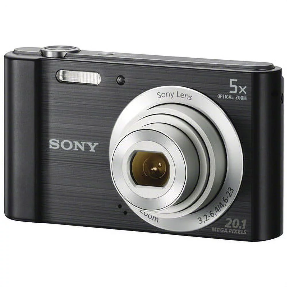 Sony Cyber-Shot DSC-W800 Digital Camera (Black) + 32GB Memory Card + Deal-Expo Deluxe Bundle