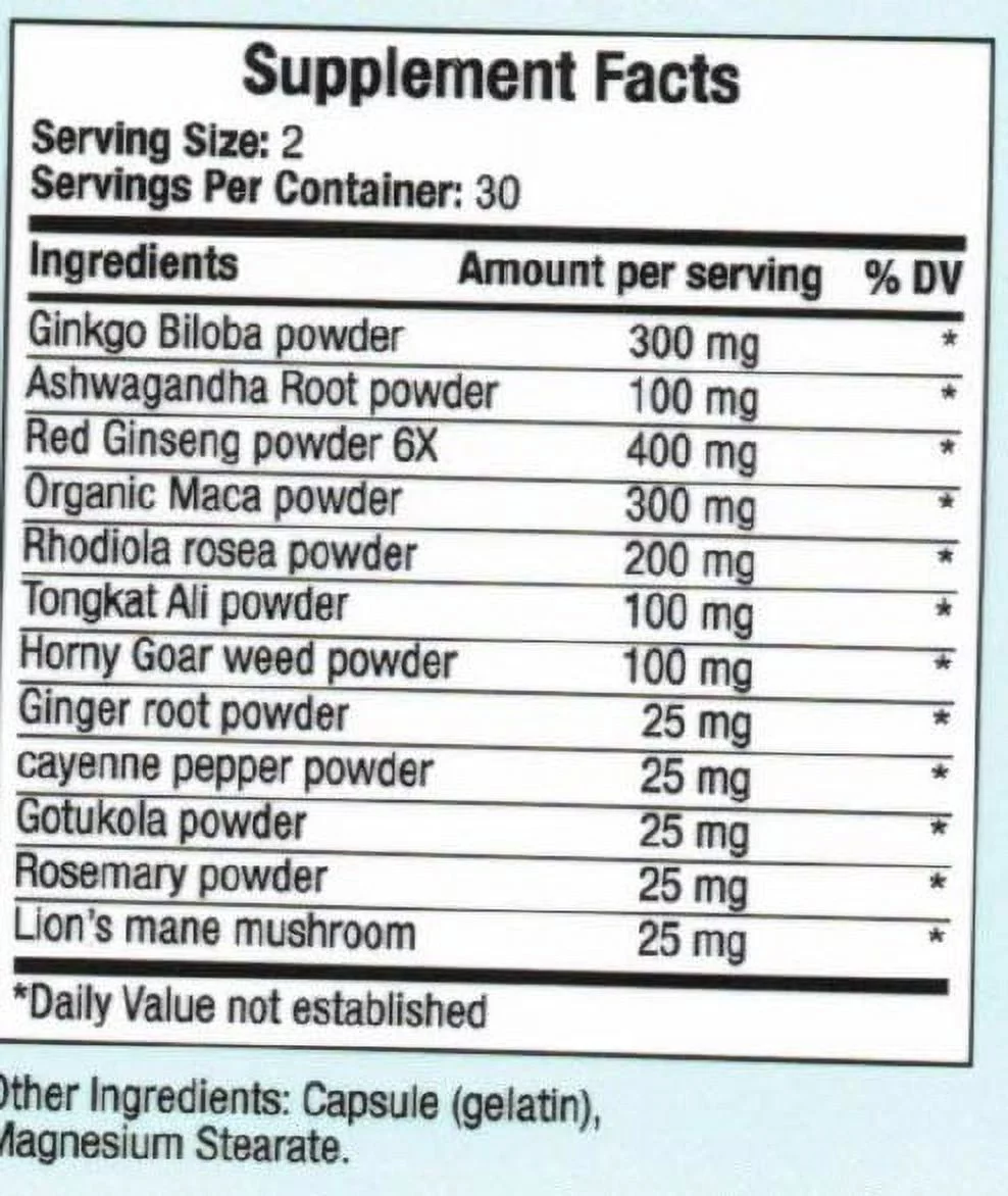 Brain Food and Libido Blend