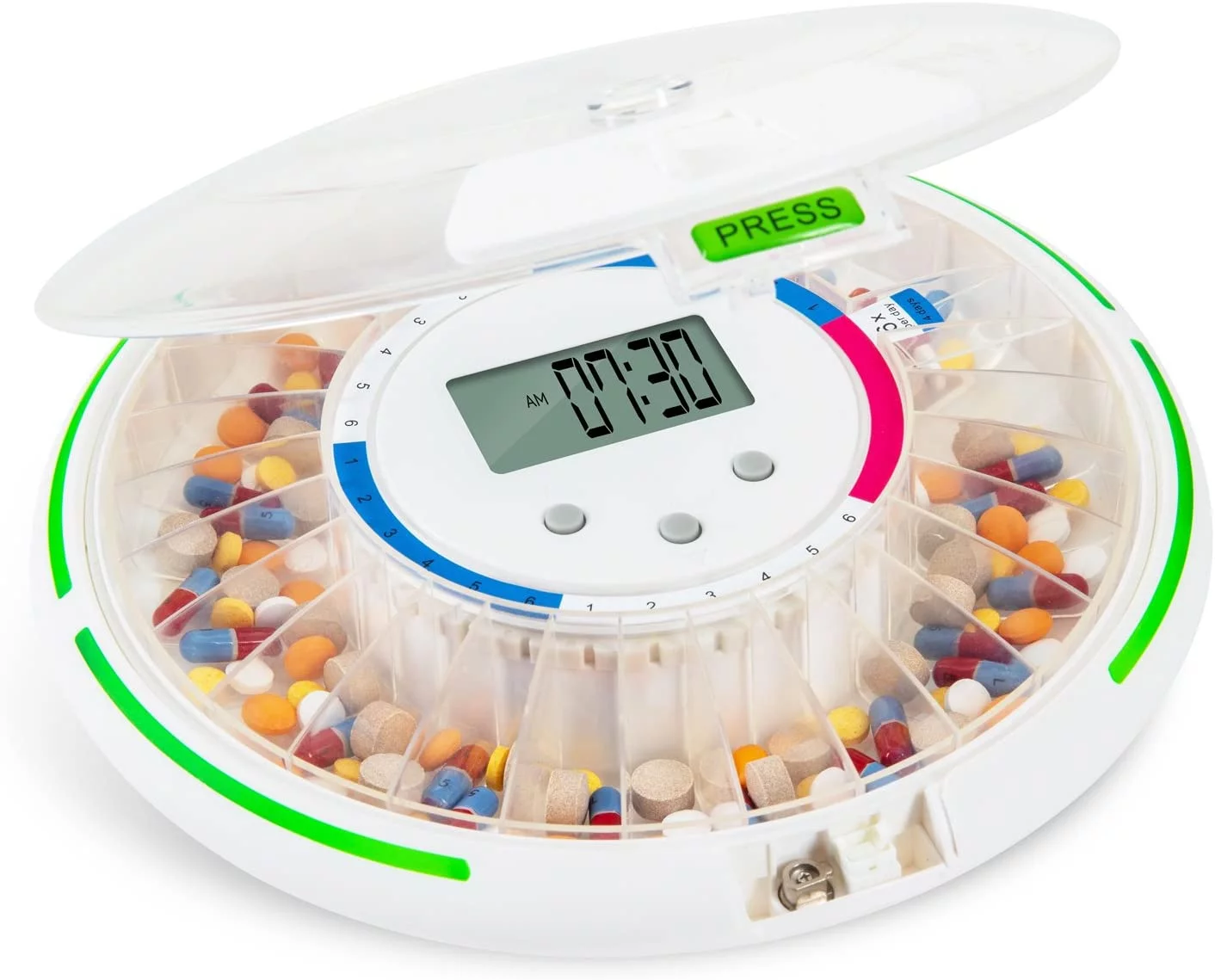 Livefine Automatic Pill Dispenser with 28-Day Electronic Medication Organizer