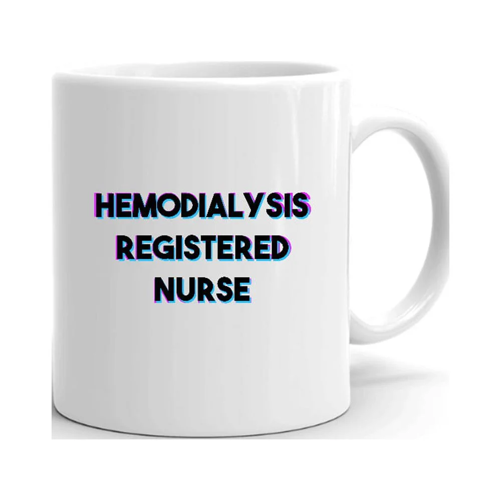 Tri Color Hemodialysis Registered Nurse Ceramic Dishwasher And Microwave Safe Mug By Undefined Gifts