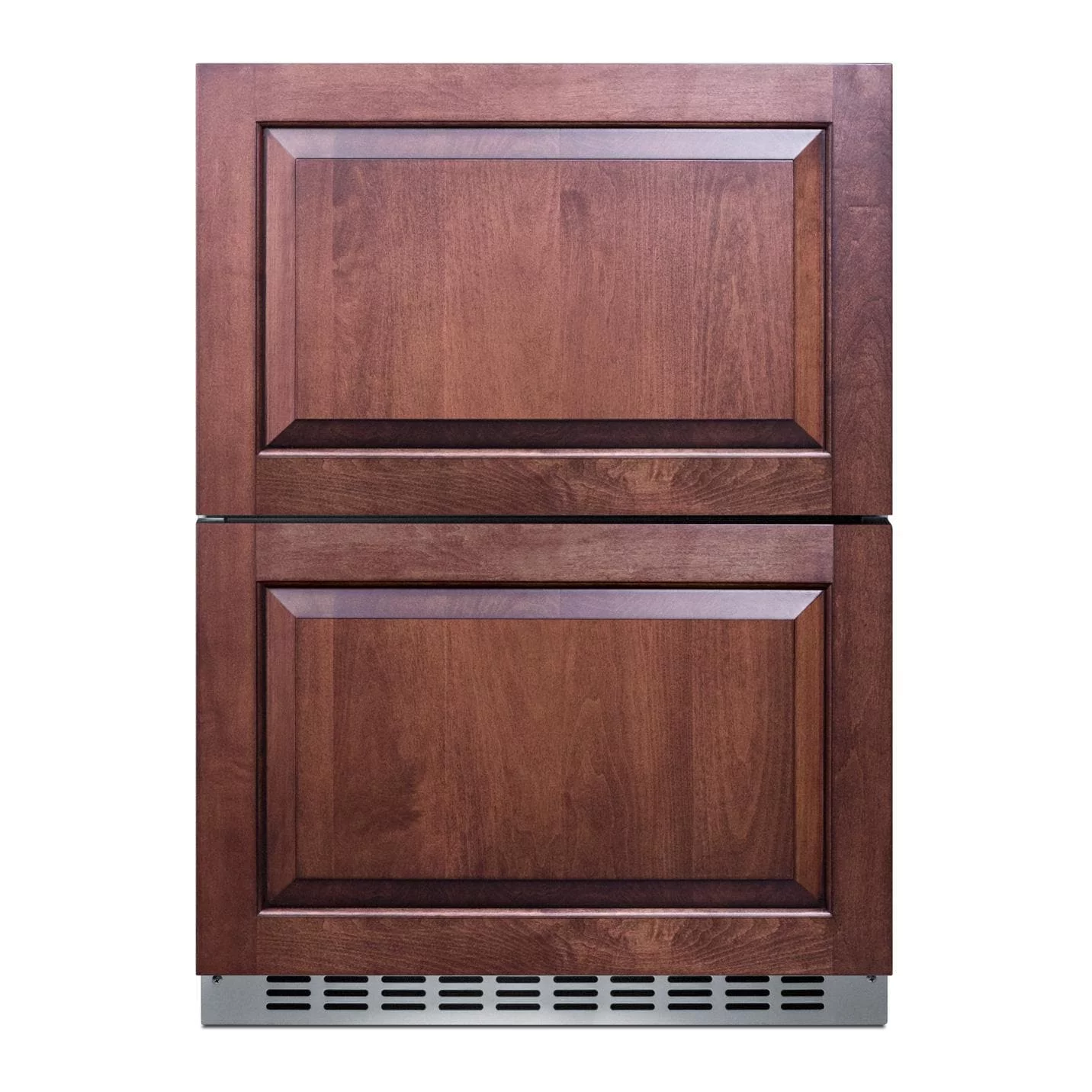 Summit 24-Inch 3.32 Cu. Ft. 2-Drawer Refrigerator-Freezer, ADA Compliant - Custom Panel - ADRF244CSS