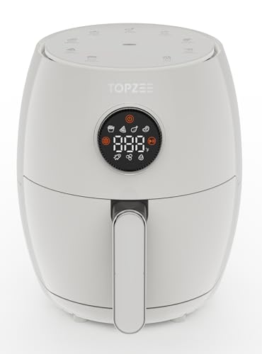 2.1Qt Small Air Fryer - Compact Digital Mini Airfryer with 7-in-1 Presets, 98% Less Oil, Adjustable Temperature & Timer, Shake Reminder, Nonstick, BPA-Free, Dishwasher Safe, Fast & Crispy Cooking