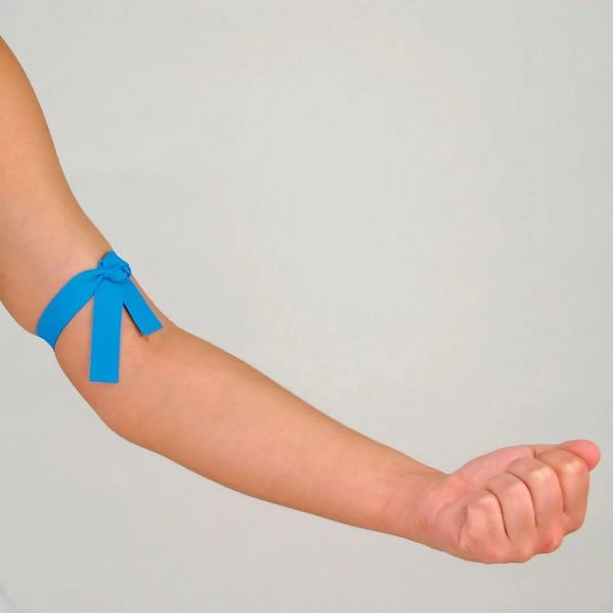 MABIS Textured Elastic Tourniquets, 1 x 18 Inches, Blue, 250-Count