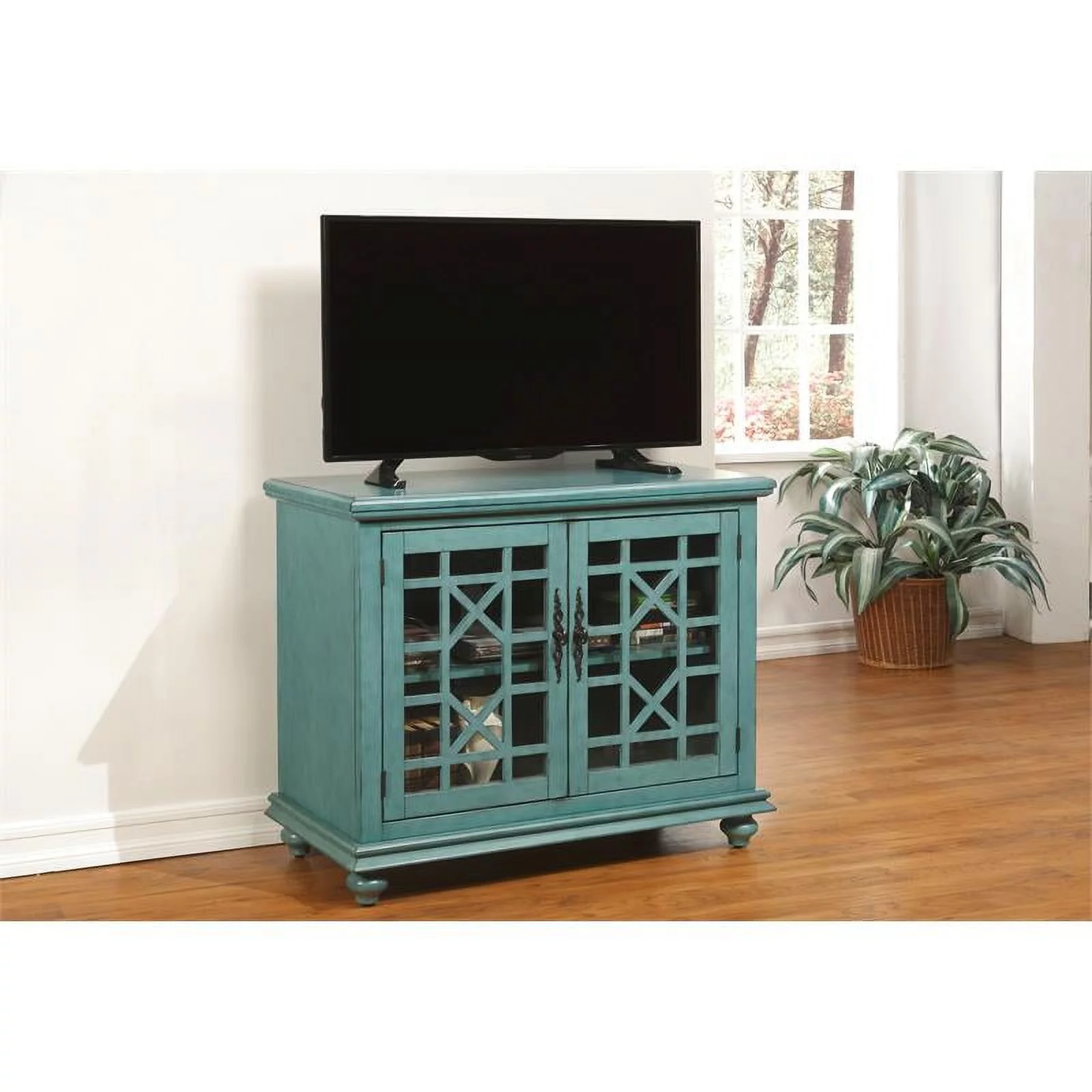 Bowery Hill Traditional Wood TV Stand for TVs up to 38