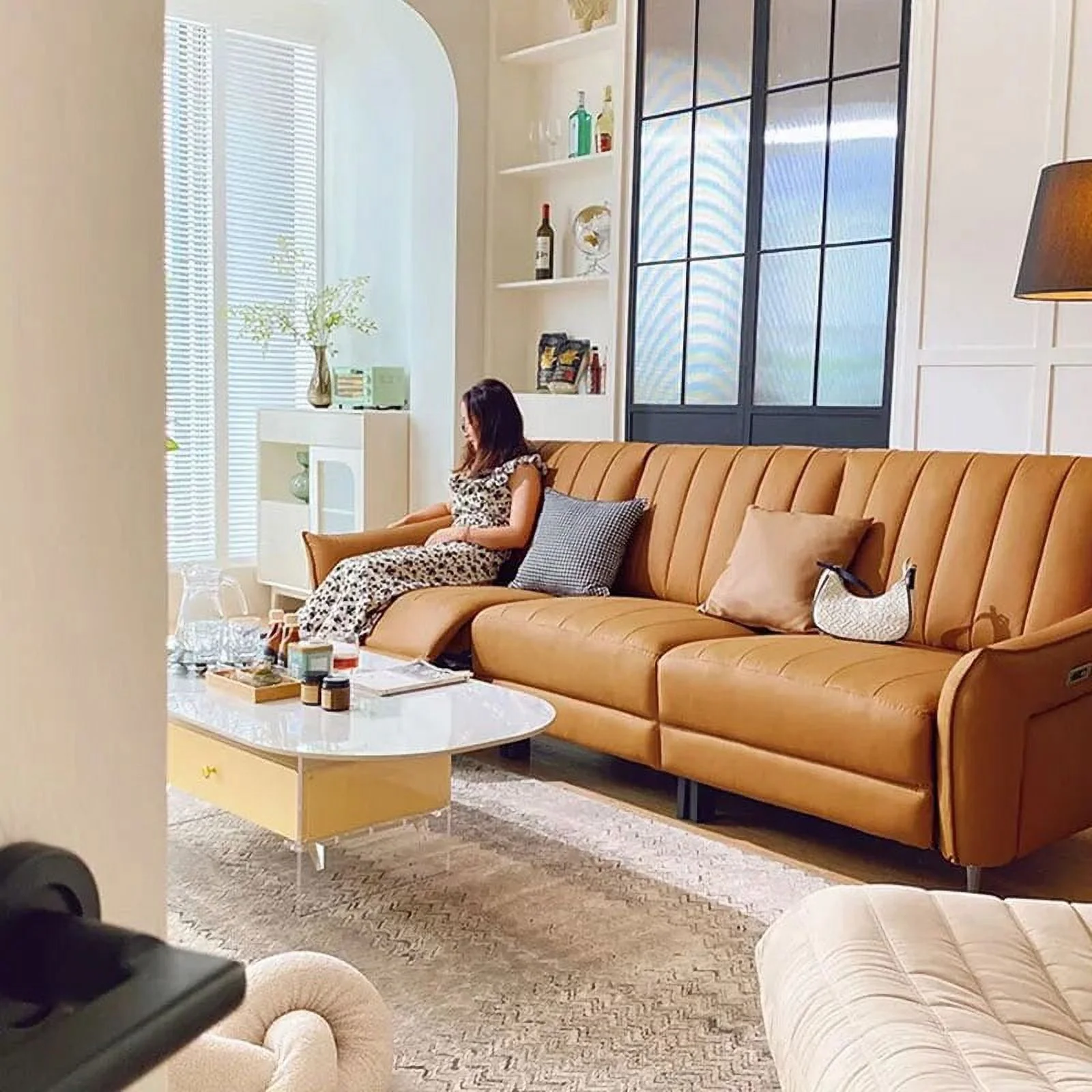 Leather Occasional Bed Sofa Barber Accent Recliner Rocking Sectional Sofa Seating Sofa De Masajes Sofa Set Living Room Furniture