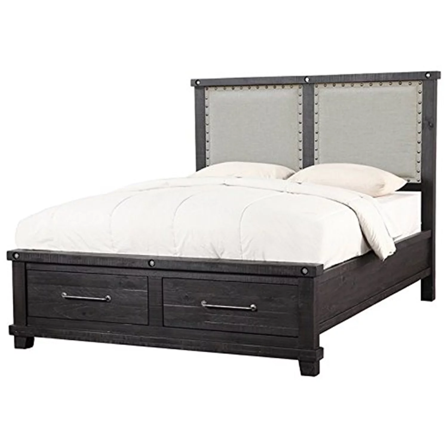 Modus Yosemite Upholstered California King Panel Storage Bed in Cafe