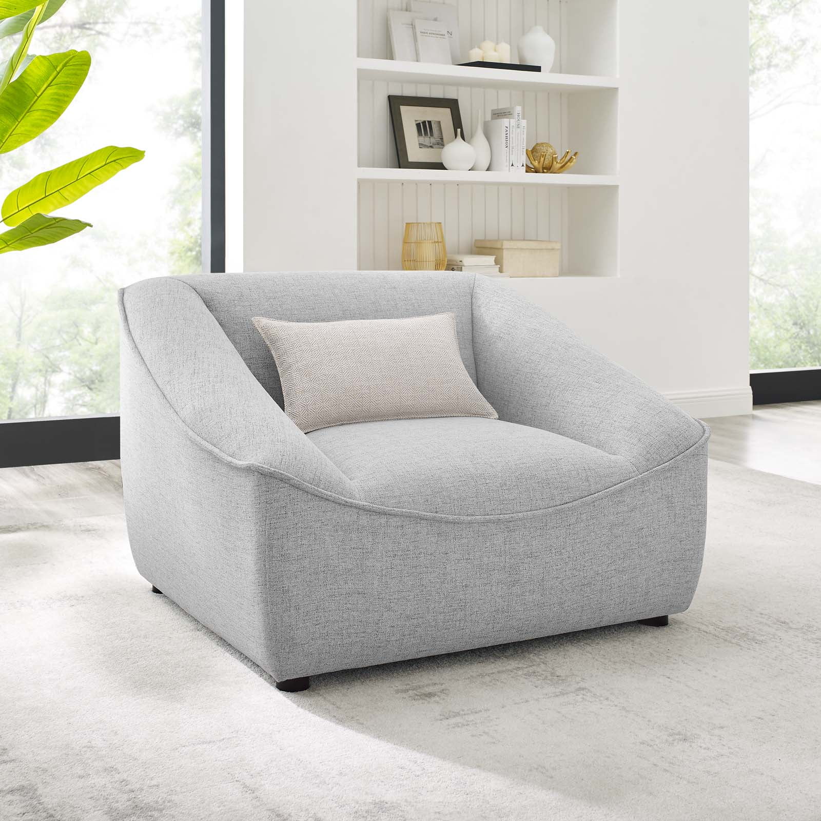 Modway Comprise Armchair in Light Gray