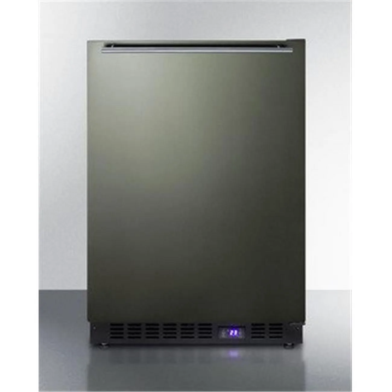 24 in. Freestanding or Built in Upright Counter Depth Freezer, Black