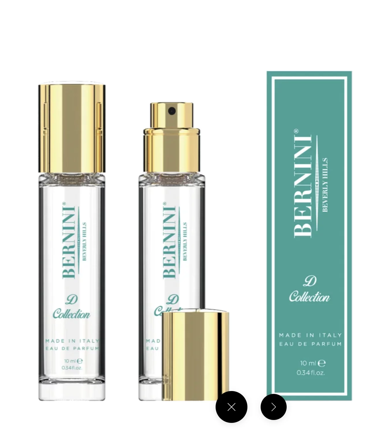 BERNINI BEVERLY HILLS D COLLECTION TRAVEL SPRAY PERFUME 10 ML MADE IN ITALY