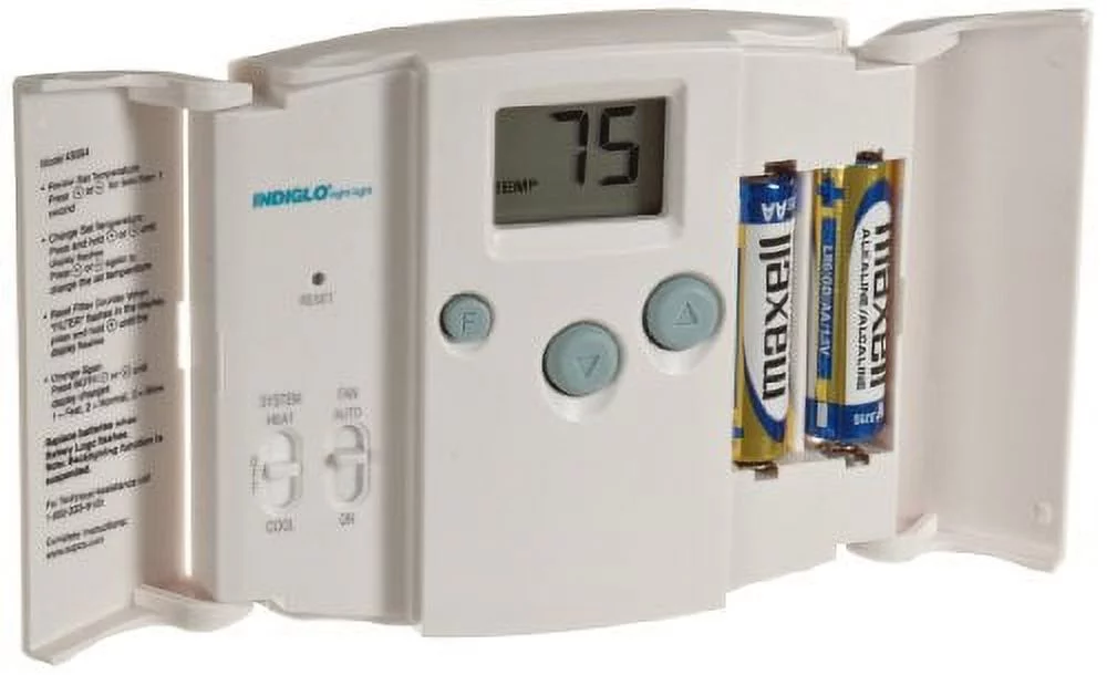 Supco 43054 Electronic Digital Wall Thermostat for Heat Pump Systems