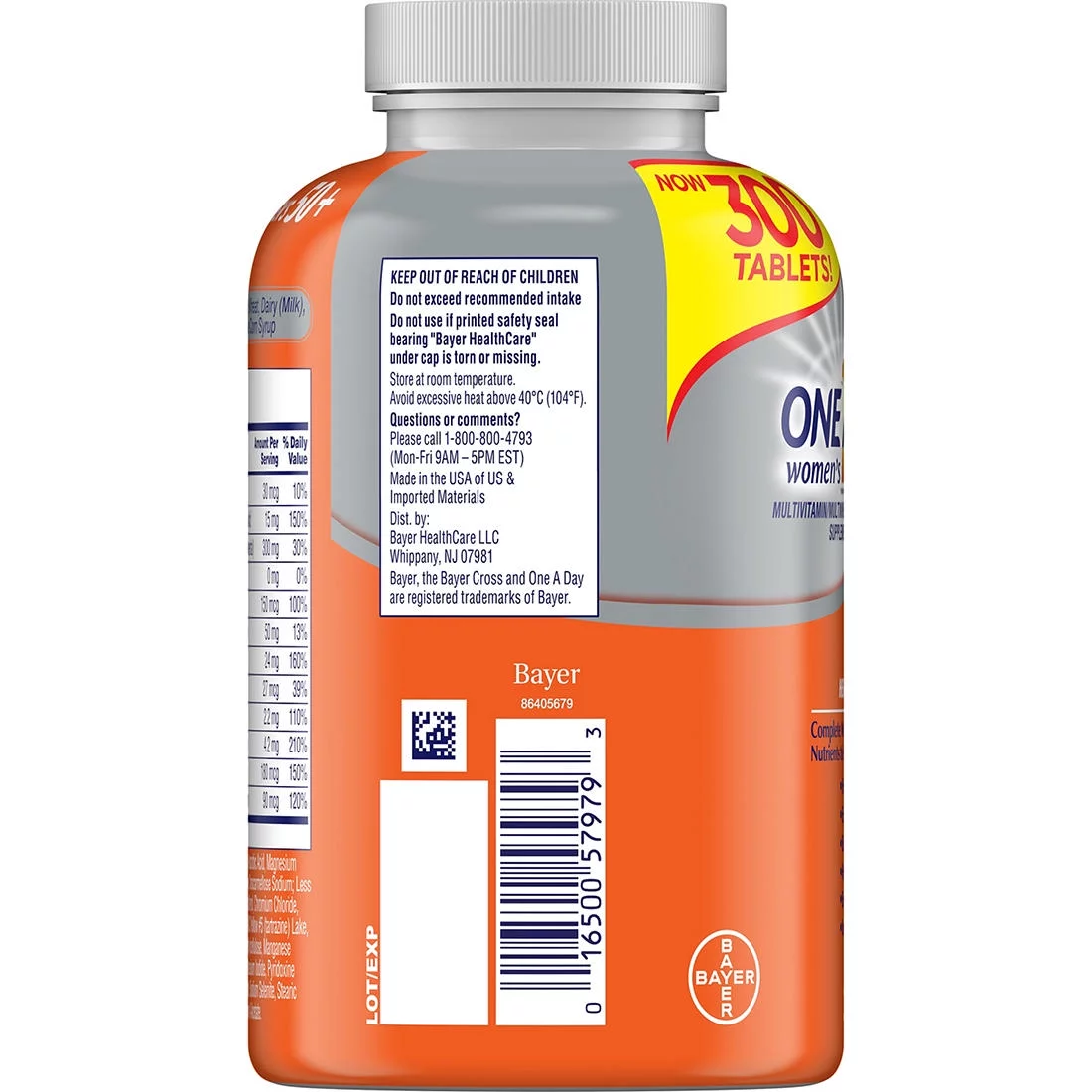 One A Day Women's Multivitamin and Multimineral Supplement, 300 ct.