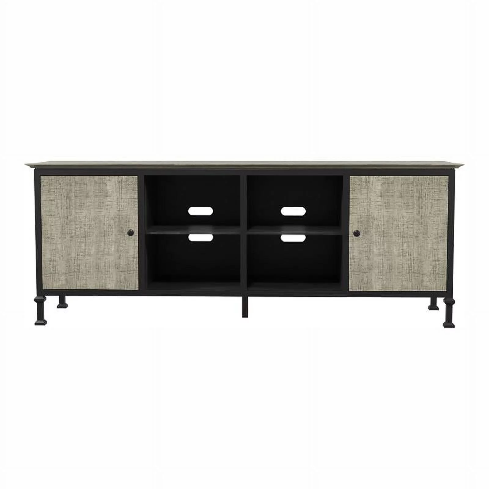 Furniture of America Ronda Industrial Wood 72-Inch TV Stand in Gray