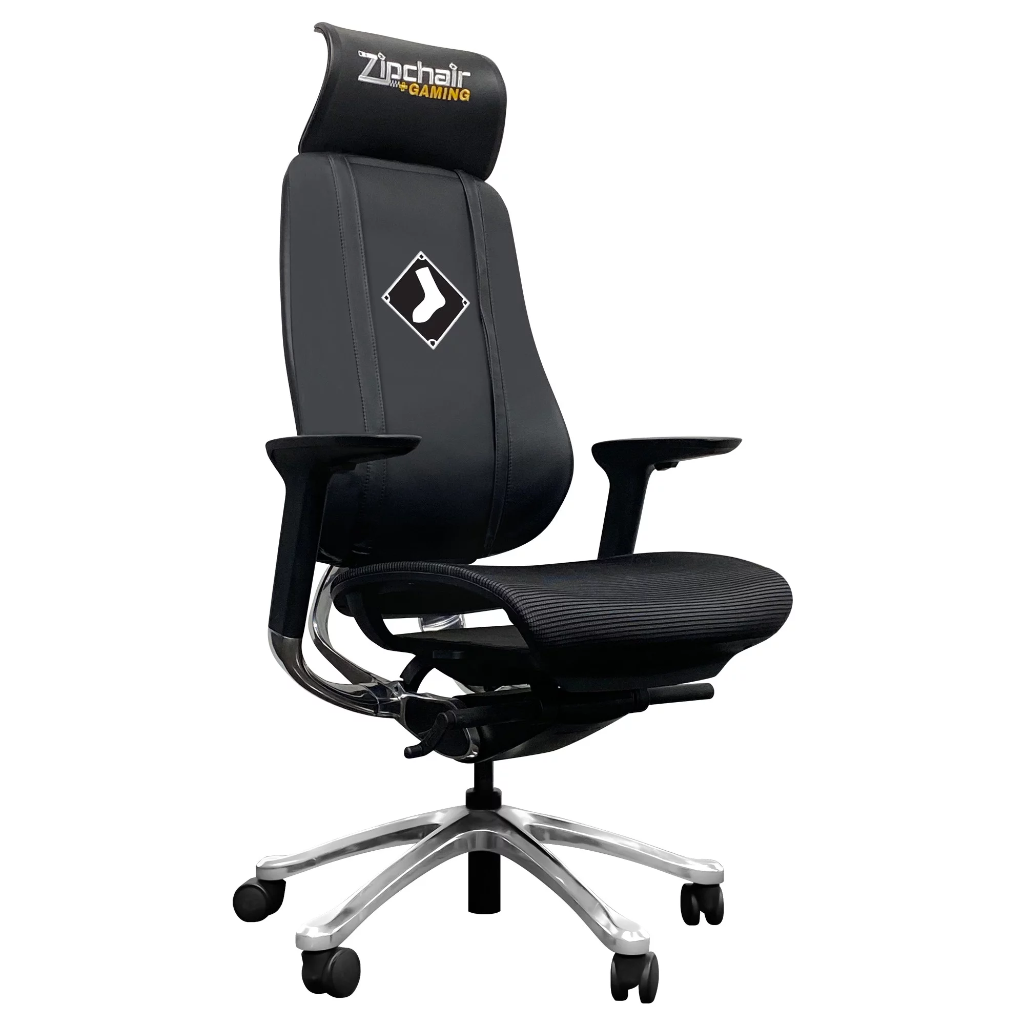 Black Chicago White Sox Logo PhantomX Gaming Chair