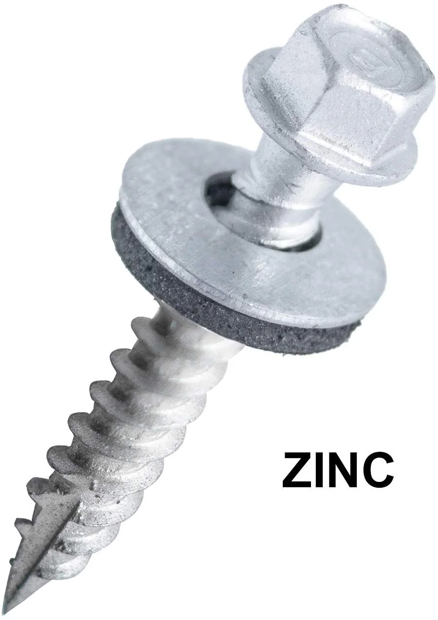 EAGLE 1 (250 Count) Metal Roofing Screws Painted Hex Washer Head Sheet Metal Roof Screw. Self Starting/self Tapping Metal to Wood, Sheet Metal Roofing siding Screws (1.5