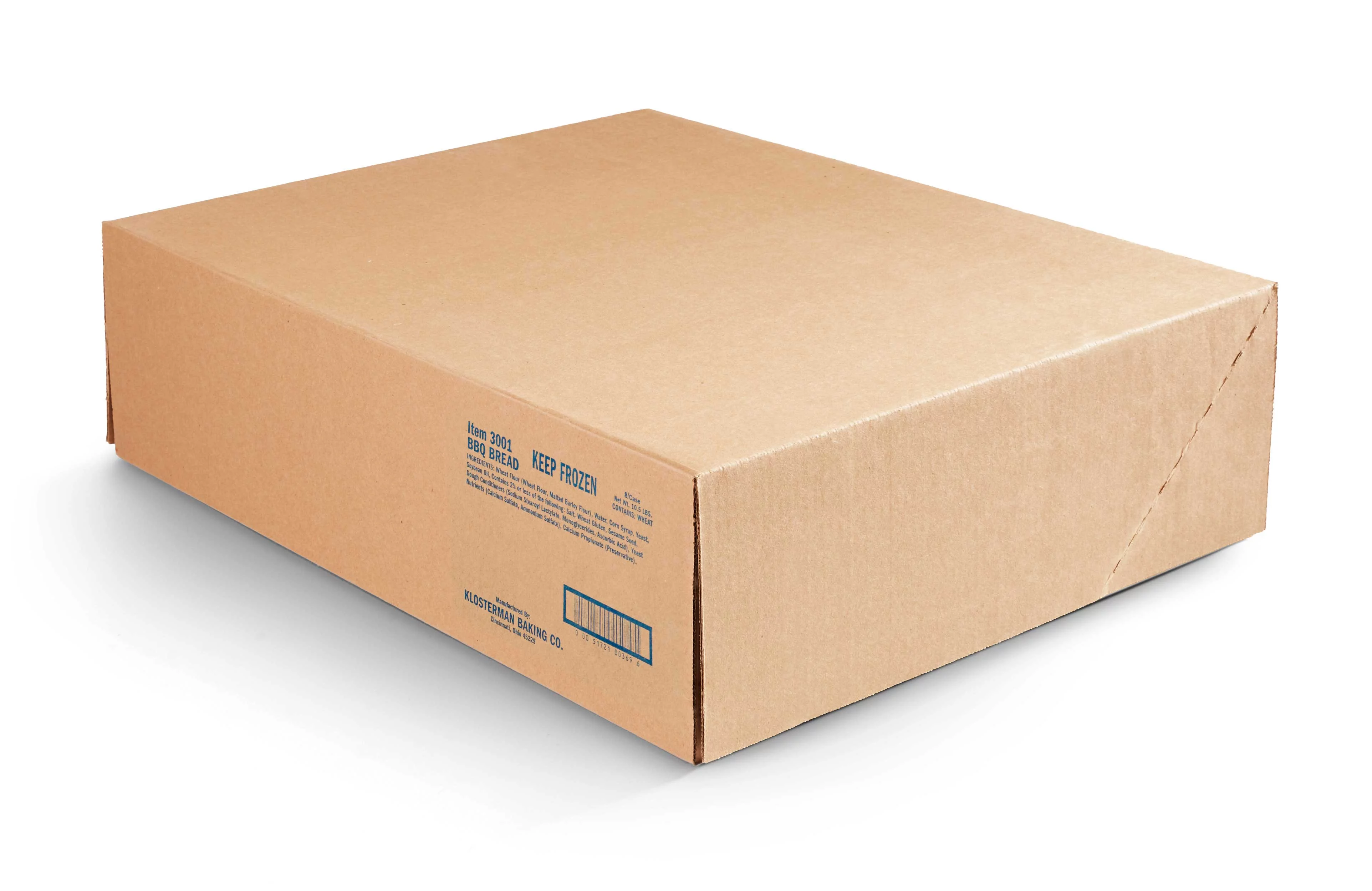 Klosterman BBQ Sesame Bread Loaves - 8 per case.