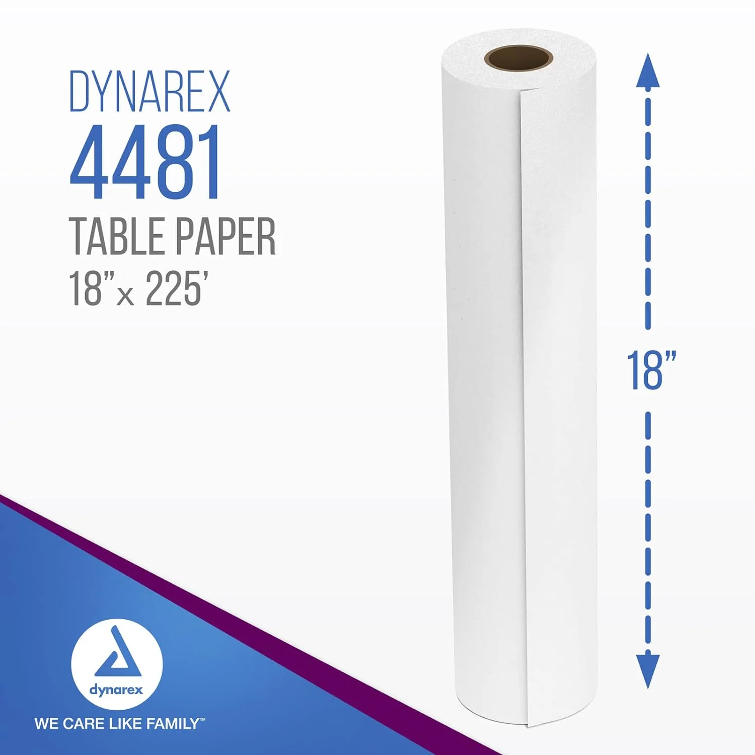 Dynarex 4481 CASE Table Paper, Exam, Smooth, 18