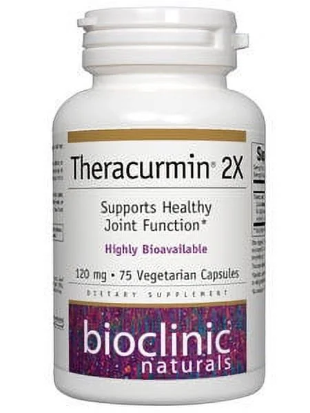 Bioclinic Naturals - Theracurmin 2X 75 VegCapsules 9250 Exp.9.18+ ASD