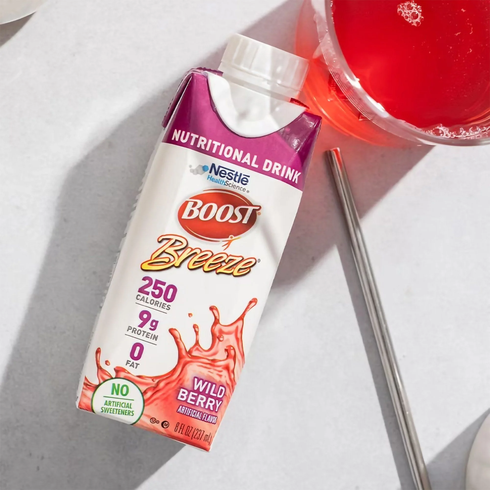 Boost Breeze Variety (Orange, Wild Berry) Nutritional Drink, 8-ounce carton (CS/24)