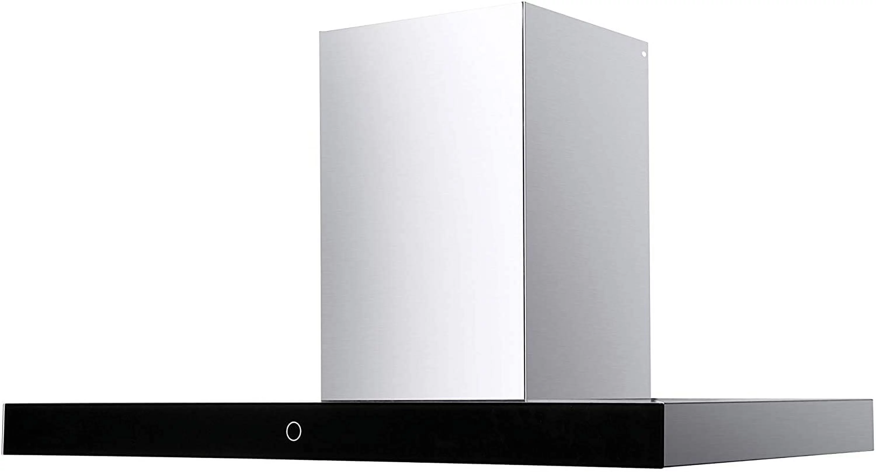 Hauslane Chef Series WM-739 30-inch Wall Mount Range Hood | T-Style with Black Glass Panel | 3 Speed, Professional Suction, Touch Control, Baffle Filters | Vented or Ductless