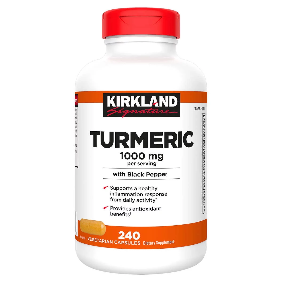 Kirkland Signature Turmeric 1000 mg., 240 Capsules