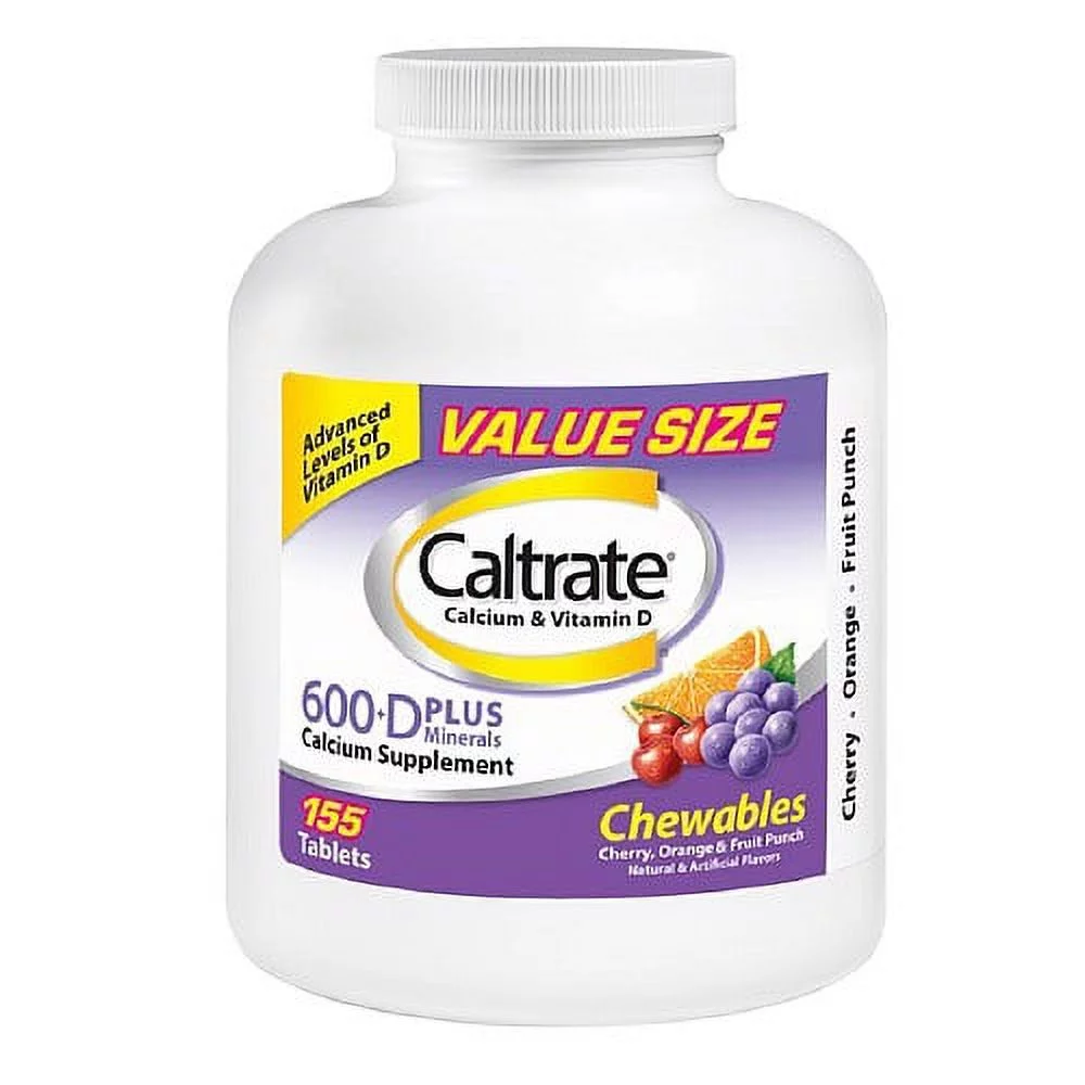 Caltrate Calcium And Vitamin D Plus Minerals 600+D Chewables - 155 Ea, 6 Pack