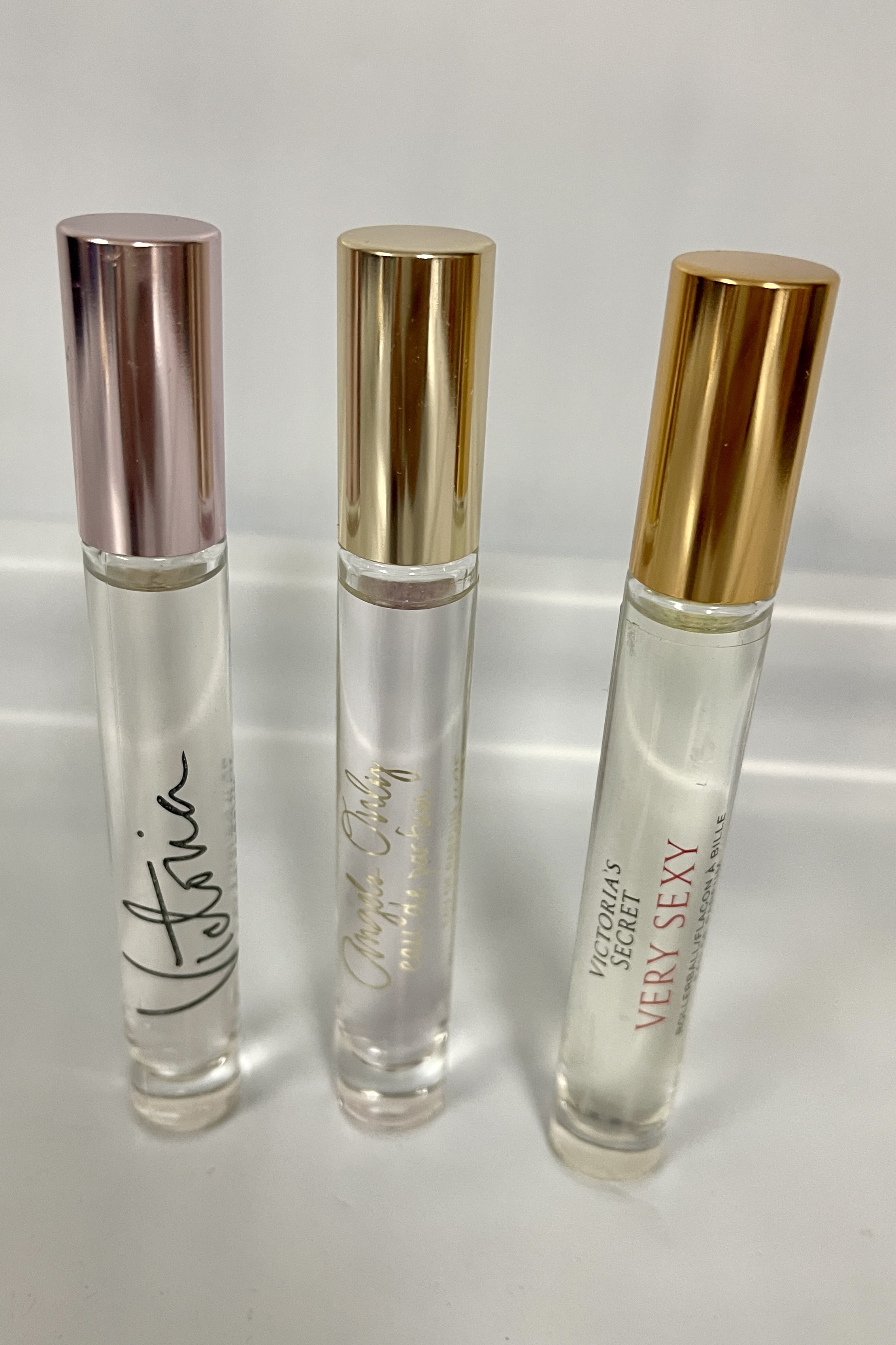 Victoria's Secret Very Sexy 3 Piece Rollerball Eau De Parfum Perfume Angels Only, Victoria, Very Sexy Limited Edition