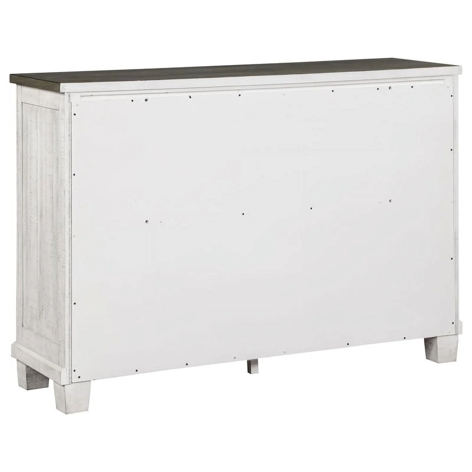 Pemberly Row 4-piece Wood Queen Bedroom Set Distressed Gray and White